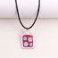 Fashion Pink Rabbit Jar-necklace Acrylic Pink Rabbit Jar Necklace