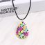 Fashion Colorful Rabbit-necklace Acrylic Rabbit Print Drop Necklace