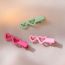 Fashion Rose Red Alloy Hollow Love Hairpin