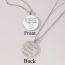 Fashion 2# Alloy Geometric Medal Necklace