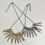 Fashion Silver Copper Mirror Long Necklace