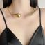 Fashion Gold Alloy Drop-shaped Collar