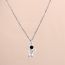 Fashion Hollow Circle-necklace Metal Geometric Hollow Round Necklace