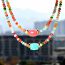 Fashion Amazonite Colorful Crystal Beaded Necklace