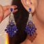 Fashion Color Geometric Diamond Earrings