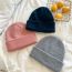 Fashion 1 Light Plate Wool Hat Gray Wool Knitted Beanie