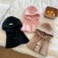 Fashion 1 Dharma Hat Powder Wool Knitted Button Hood And One-piece Scarf