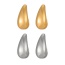 Fashion Silver Copper Geometric Stud Earrings