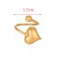 Fashion Gold Copper Love Ball Adjustable Ring