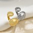 Fashion Gold Copper Geometric Adjustable Ring