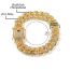 Fashion (alloy 2024 New Model) Gold Alloy Diamond Chain Mens Bracelet