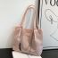 Fashion Pink Pu Diamond Large Capacity Shoulder Bag