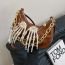 Fashion Khaki Skull Claw Crossbody Bag