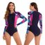 Fashion Dark Blue Polyester Printed Long Sleeve Wetsuit