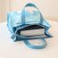 Fashion Wave Point Multi-merlot Oxford Print Tote Bag