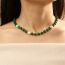 Fashion Opal Geometric Natural Stone Beaded Necklace