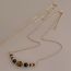 Fashion Large And Small Tiger Eye Stone Pendant Necklace Tiger Eye Beaded Necklace