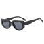 Fashion Black Frame Gray Film Ac Cat Eye Sunglasses