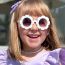 Fashion Pink Double Gray Children's Sunflower Sunglasses