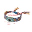 Fashion Color 6 Alloy Diamond Eye Pattern Braided Tassel Bracelet