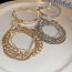 Fashion Bracelet-gold (set Of Five) Alloy Diamond Snake Bone Chain Bracelet Set