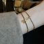 Fashion Bracelet-gold-white Diamond Metal Diamond Chain Bracelet