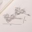 Fashion Silver On The Right Metal Dragon-shaped Love Hairpin