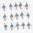 Fashion Colorful Set Of 10 Pieces Alloy Snake Spiral Hair Ring