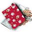 Fashion Red Polyester Printed Large Capacity Coin Purse