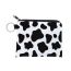 Fashion Cow Pattern Polyester Printed Large Capacity Coin Purse