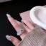 Fashion Silver Copper And Diamond Chalcedony Ring