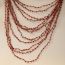 Fashion Red Multi-layered Bead Tassel Necklace