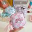 Fashion Melody-pink Pu Cartoon Waterproof Large Capacity Storage Bag