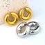 Fashion Ring Ear Clip-gold Titanium Steel C-shaped Ear Clip