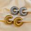 Fashion Ring Ear Clip-gold Titanium Steel C-shaped Ear Clip