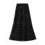 Fashion Black Velvet Sequined Fishtail Skirt