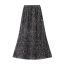 Fashion Black Velvet Sequined Fishtail Skirt