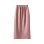 Fashion Black Polyester Corduroy High Waist Slit Skirt