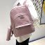 Fashion Khaki Pu Large Capacity Backpack