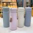 Fashion Tassel Large 400ml Light Tea Green Stainless Steel Large Capacity Thermos Cup