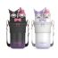 Fashion Lolita Black Stainless Steel Cartoon Large Capacity Thermos Cup