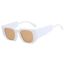 Fashion Jelly White Ac Polygon Sunglasses