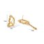 Fashion Gold Color Gold-plated Copper Irregular Stud Earrings