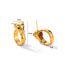 Fashion Gold Color Copper Geometric Leopard Earrings