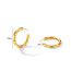 Fashion Gold Color Gold-plated Copper Bamboo Earrings
