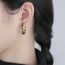 Fashion Gold Color Gold-plated Copper Geometric Shaped Earrings