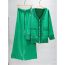 Fashion Green Blended Knitted Cardigan Wide-leg Pants Suit