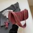 Fashion Pink Pu Rivet Large Capacity Shoulder Bag
