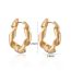 Fashion Gold Gold-plated Copper Irregular Geometric Earrings