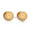 Fashion Drop-shaped Silver Gold-plated Copper Pleated Teardrop Earrings